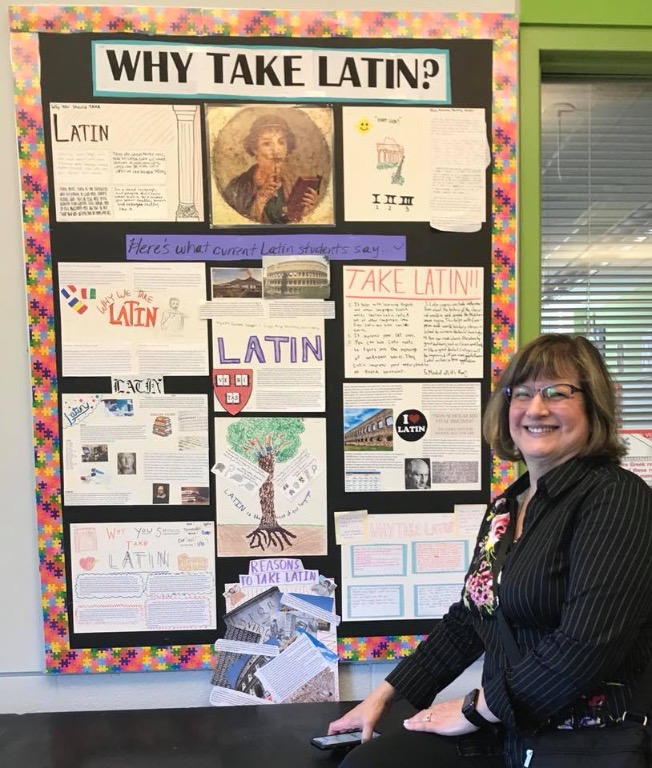 Pam Stewart Reminiscing about her Latin Class