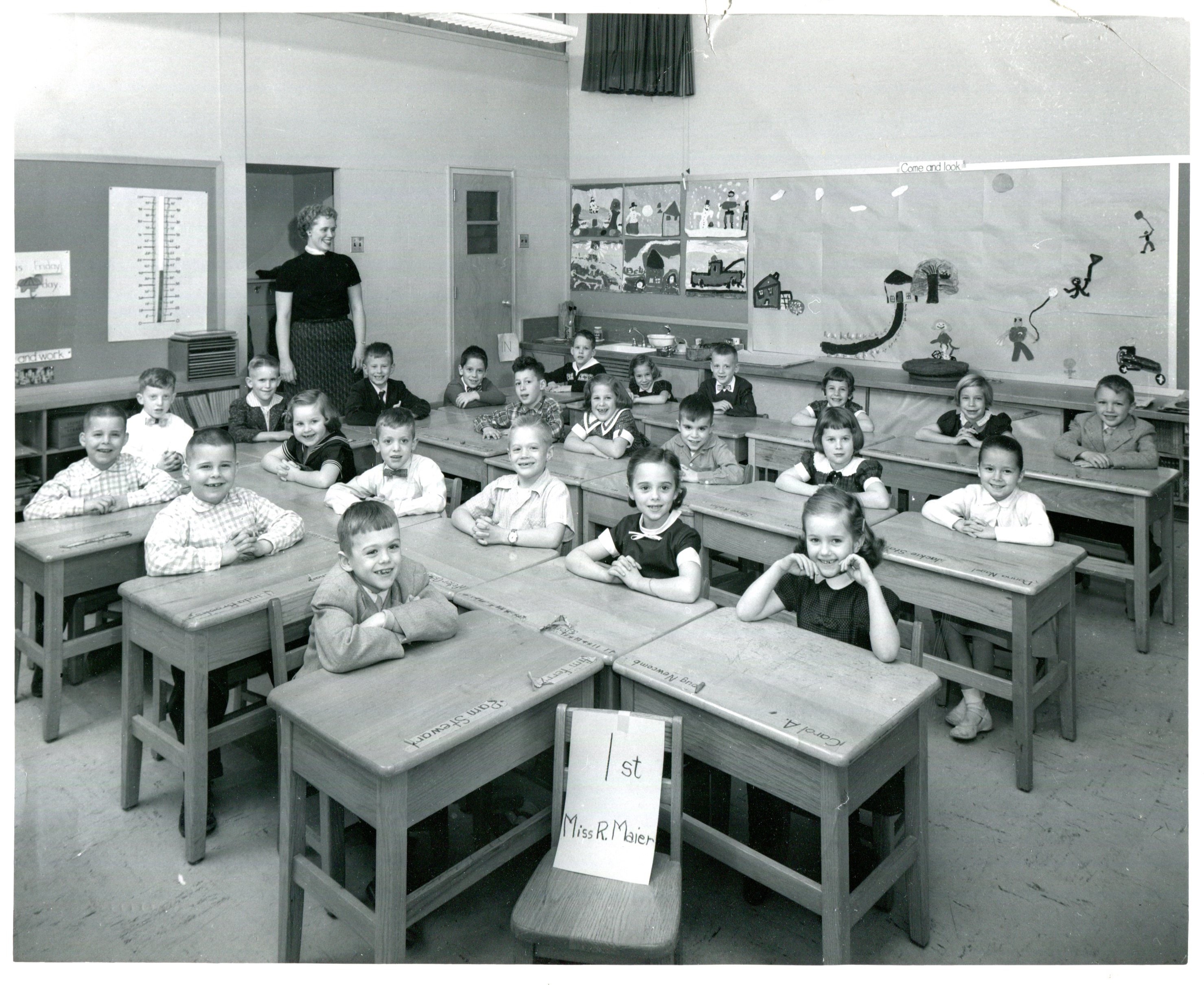 Miss Maier's First Grade Class, 1956